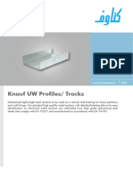 Knauf UW Profile Datsheet