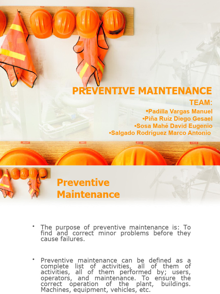Preventive Maintenance.. | PDF