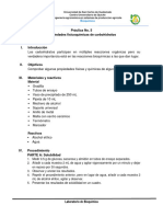 Práctica 5. Propiedades Fisicoquímicas de Carbohidratos