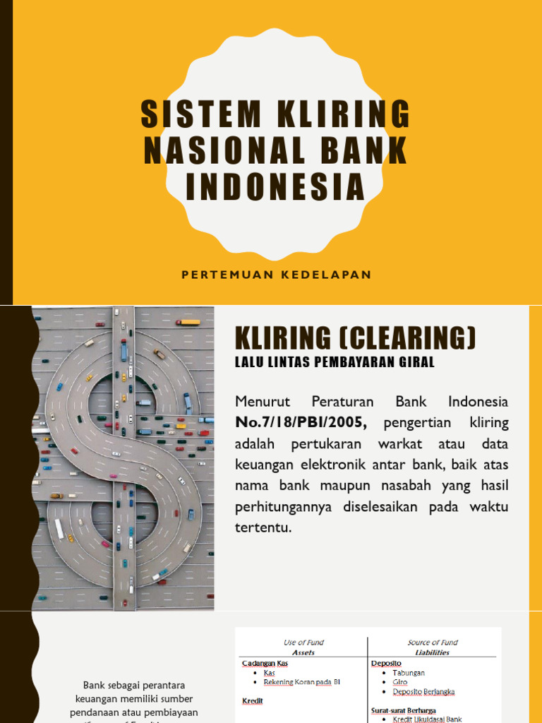 Sistem Kliring Bank Indonesia PDF Pengelolaan Keuangan & Uang
