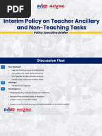 DepEd Order: Reduce Teachers' Ancillary Tasks | PDF | Teachers | Schools