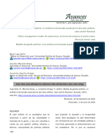 Modelo de Gestión Pública: Un Análisis Multivariado Exploratorio Del Valor Público, Caso Cantón Naranjal