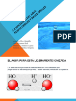 Ionización Del Agua, Ácidos Débiles y Bases Débiles