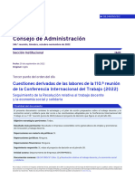 Seguimiento de La Resolución Relativa Al Trabajo Decente y La Economía Social y Solidaria Sept 22