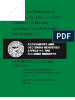 Plan For The Settlement of Jurisdictional Disputes Effective May 1, 2011