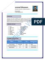 Muhammad Waseem CV