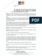 Rules On Resolution of Public Performance Disputes (2013)