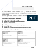 Anexo I Cláusula de Consentimiento para La Consulta Datos