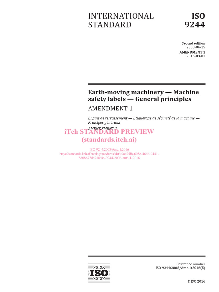 ISO 9244 2008 Amd 1 2016 | PDF | International Organization For ...