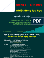 Vat Ly Dai Cuong 1 - Lecture 3 Cơ Học Mới - 2022
