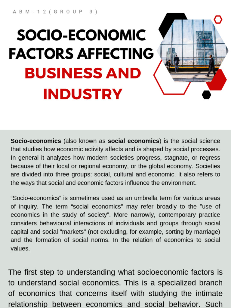 Socioeconomic Factors In Healthcare