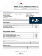 Demonstrativo Da Situação Das Informações Declaradas No CAR: Dados Do Imóvel