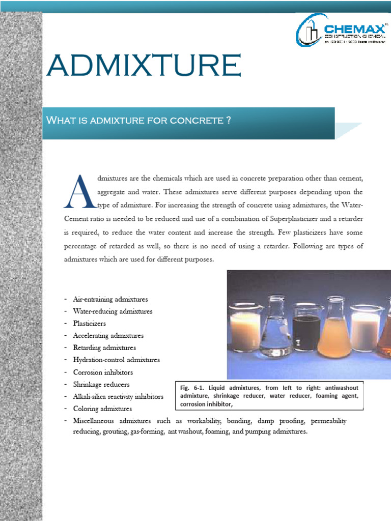 21 Admixture | Download Free PDF | Concrete | Cement