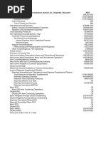 Income Statement - Annual - As Originally Reported