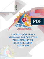 Tanfidz Musywil Muhammadiyah Bengkulu Tahun 2022