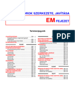 A Motorok Szerkezete, Javítása Fejezet: Tartalomjegyzék