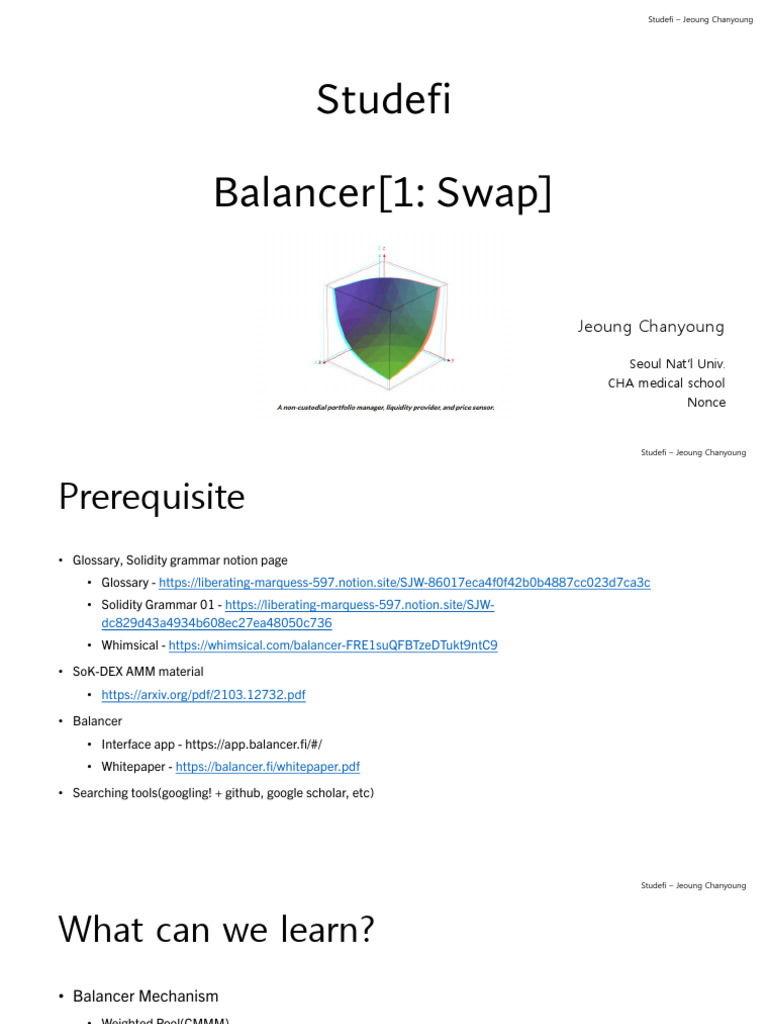 Balancer AMM Insights for Developers | PDF | Market Liquidity | Market  (Economics)