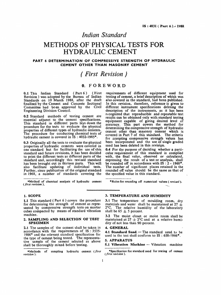 Compressive Strength Testing of Cement | PDF | Cement | Weight