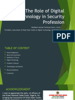 The Role of Digital Technology in Security Profession