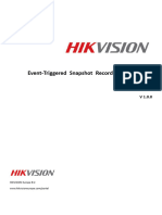 Quick Guide - Hikvis - How To Setup Event Triggered Snapshot Recording