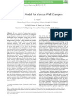 Computer Aided Civil Eng - 2015 - Hejazi - Analytical Model For Viscous Wall Dampers