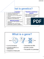 Introduction To Genetics