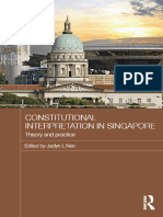 Jaclyn L Neo - Constitutional Interpretation in Singapore - Theory and Practice (2017, Routledge) - Libgen - Li