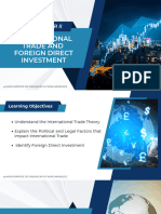 Chapter II - International Trade and Foreign Direct Investment