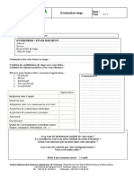 Evaluation Stage Etudiant