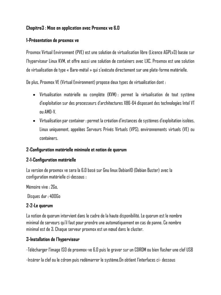 Guide Proxmox VE 6.0 pour Débutants | PDF | Virtualisation | Linux