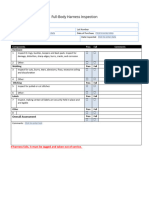 Full Body Harness Annual Inspection Checklist