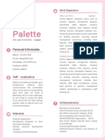 Creative Pink Resume-WPS Office
