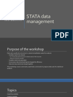 Stata Data Managment