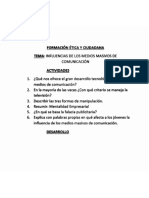 1° Etica, 14 Influencias de Los Medios