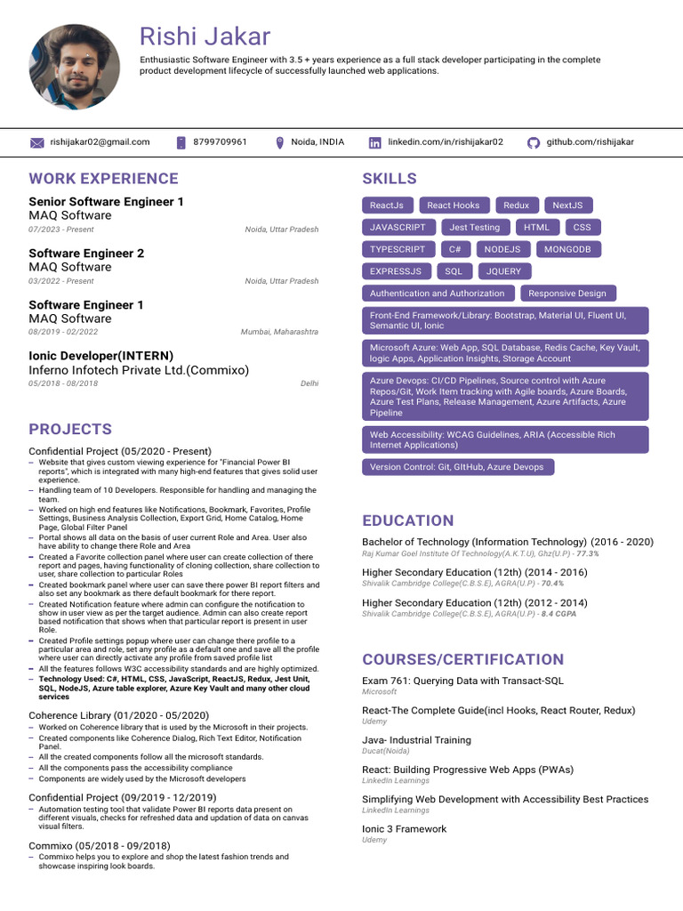 Rishi s resume pdf microsoft azure systems engineering