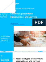 III - Interviews, Observations and Survey