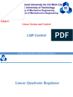Linear System and Control - Graduate - LQR - Lecture