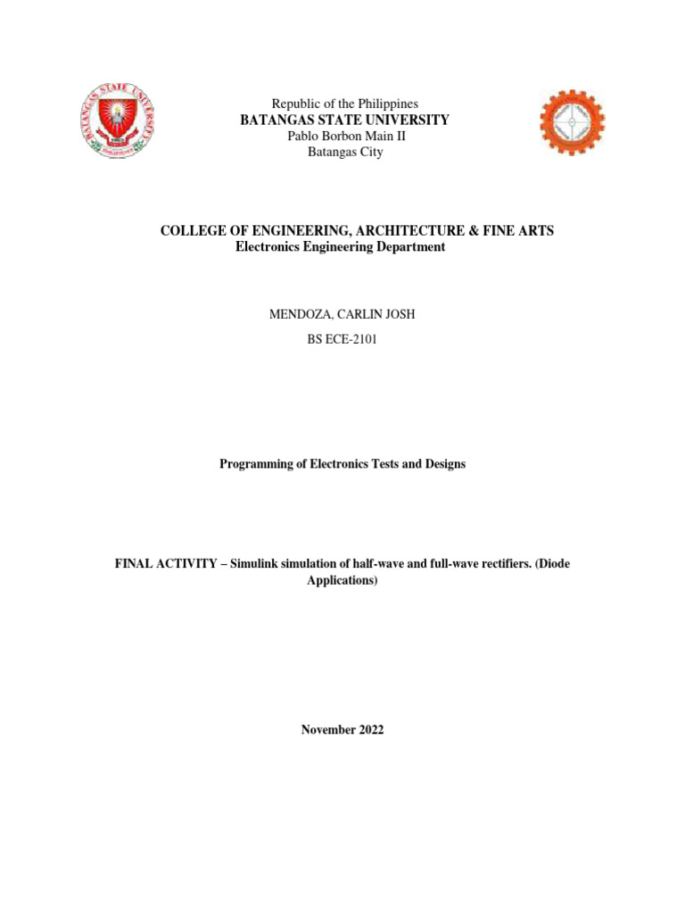 Simulink Rectifier Simulation Guide | PDF | Rectifier | Diode