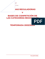 Normas Reguladoras y Bases de Competicio 769 N de Las Categori 769 As Regionales