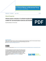 Clinical Column - Inclusion of Orofacial Myofunctional Disorders C