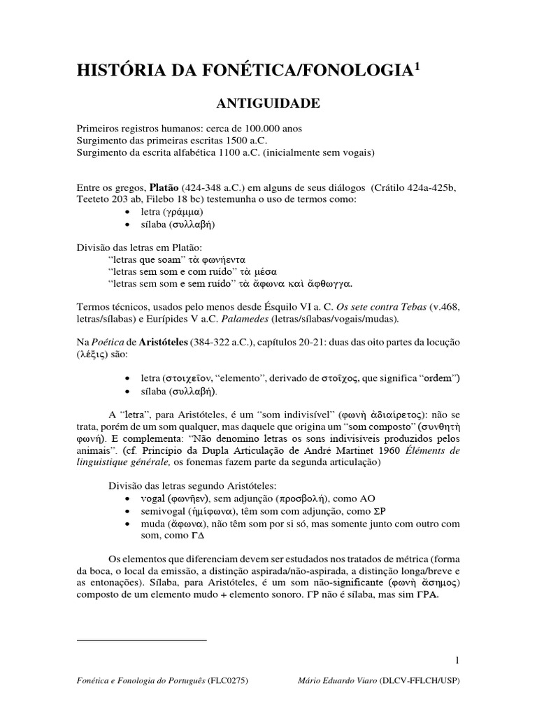 RF 02 (Fonfon) História Da Fonfon PDF Gramática Fonologia