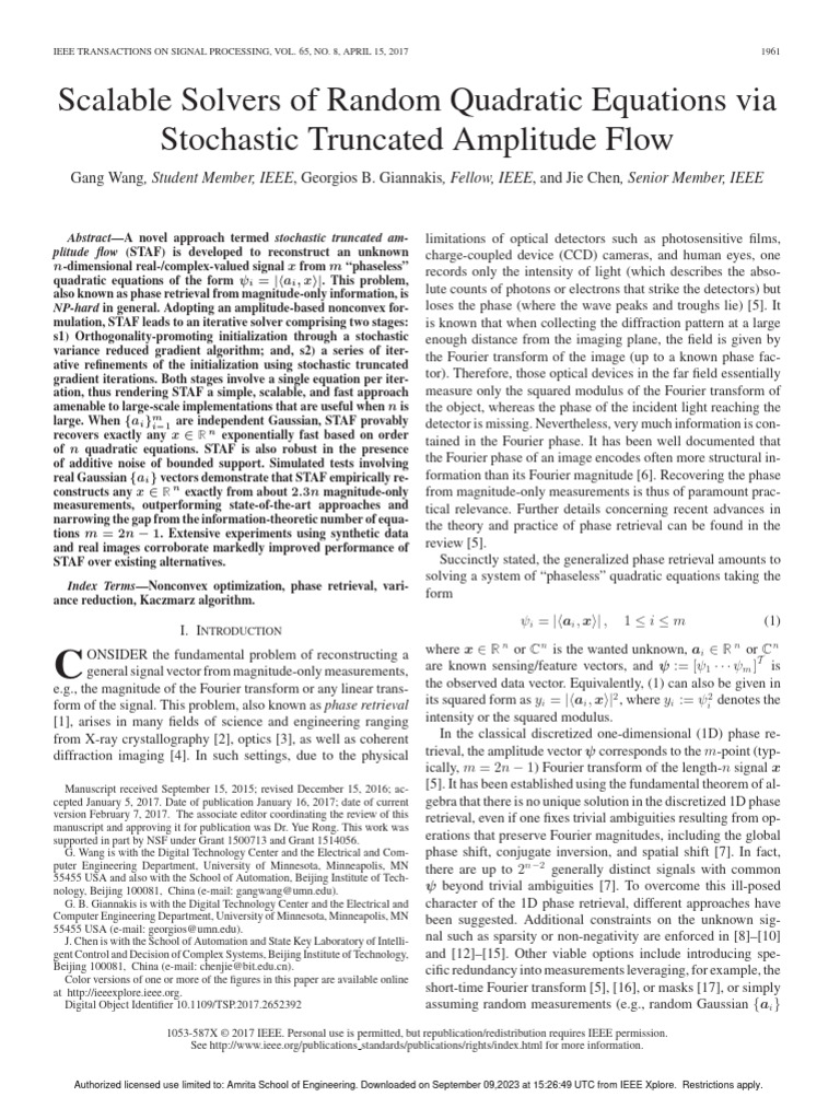 Scalable solvers of random quadratic equations via stochastic truncated