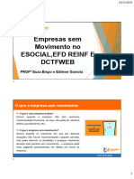 Empresas Sem Movimento No Esocial EFD-Reinf e DCTFWeb