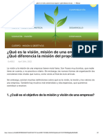 ¿Qué Es La Visión, Misión de Una Empresa - ¿Qué Diferencia La Mis - 9brains