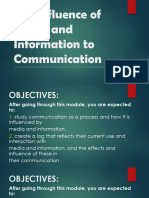 Lesson 1 PDF File: The Influence of Media and Information To Communication