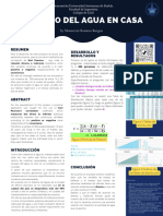 Póster Científico Cuidado Del Agua en Casa