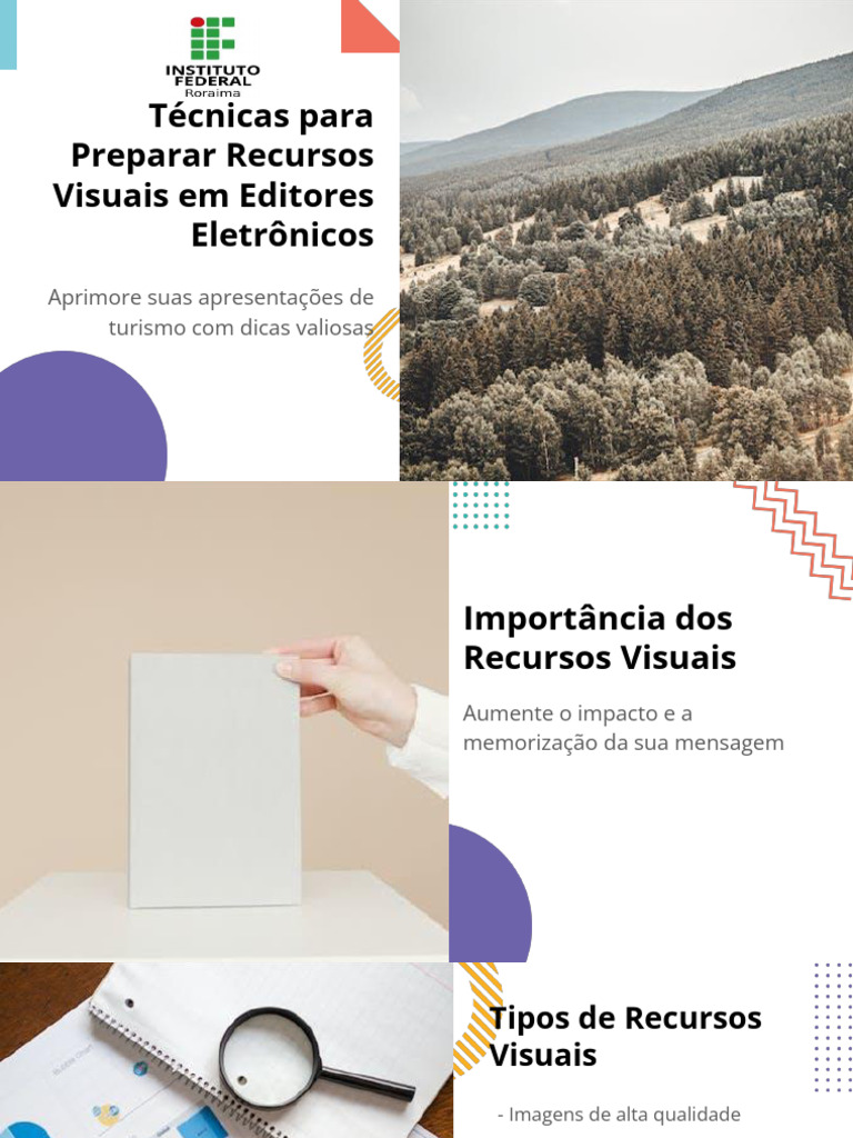 Técnicas para Preparar Recursos Visuais em Editores Eletrônicos. | PDF ...