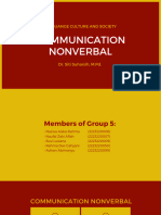 Group 05 - Coomunication Nonverbal - Language Culture and Society