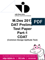 NID MDes 2017 Paper