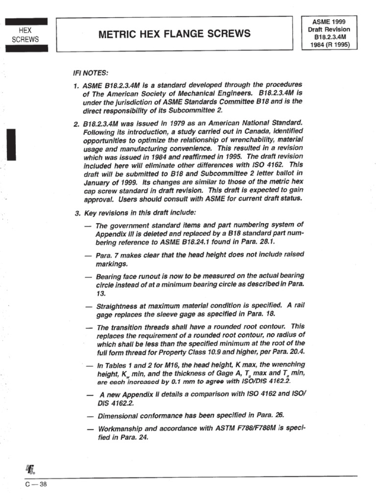 Asme b18 2 3 4m 1999 pdf screw mechanical engineering